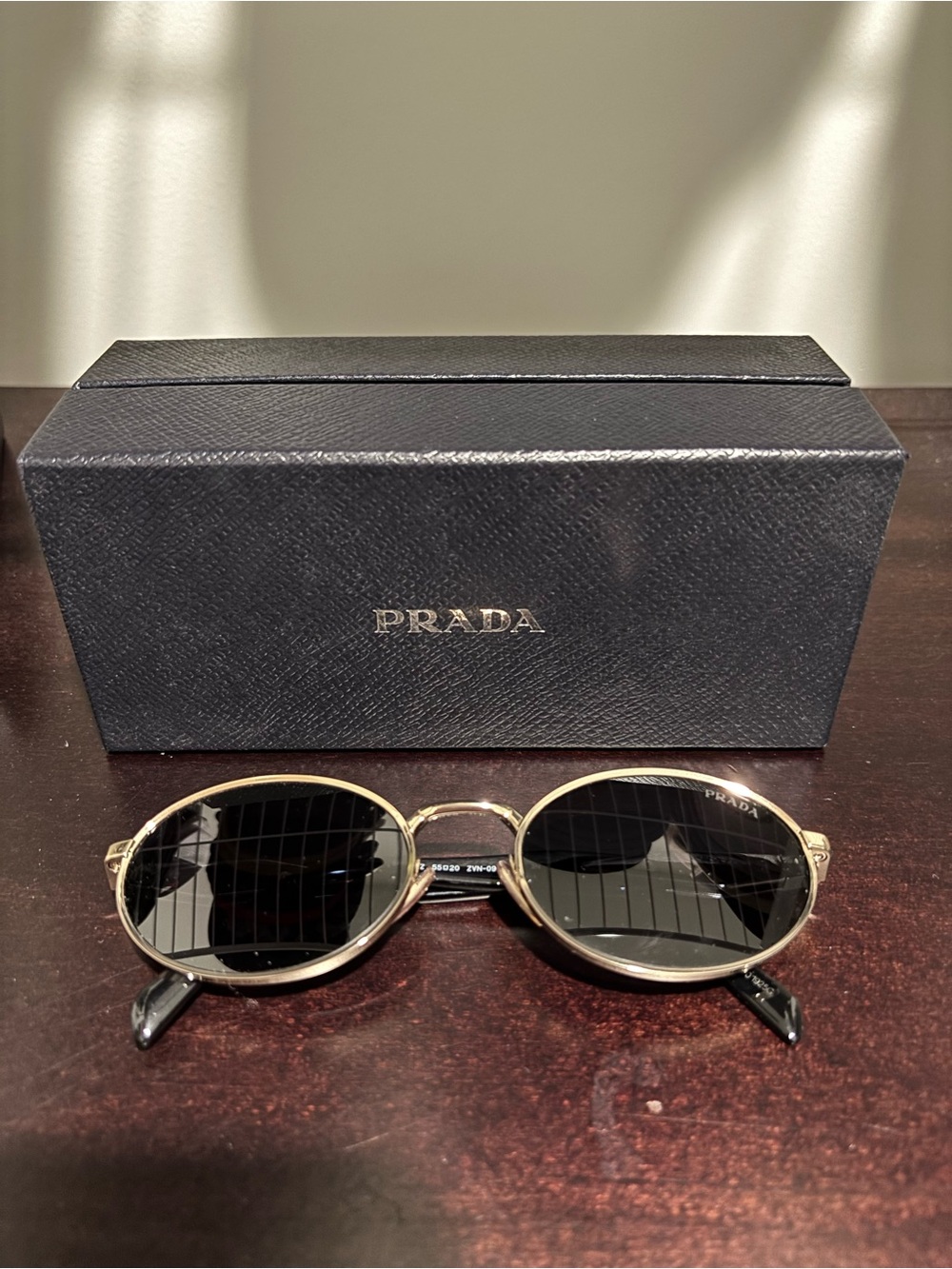 Prada Gold Frame Sunglasses PR 65ZS